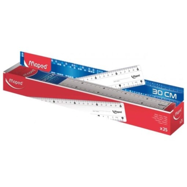 REGLA MAPED 30CM X20 CRISTAL