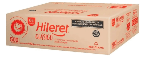 EDULCORANTE HILERET CLASICO X 500 SOBRES