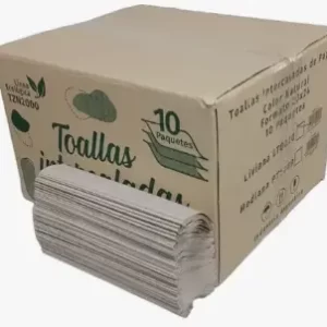 TOALLAS INTERCALADAS PAPEL BEIGE 20X24 1,6 KG