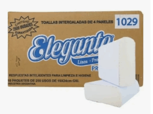 TOALLA DE PAPEL INTERCALADA PARA DISPENSER BLANCA X 2500