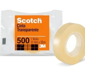 CINTA ADHESIVA DE POLIPROPILENO 3M 500 12x25