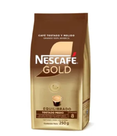 NESCAFÉ GOLD TOSTADO MOLIDO EQUILIBRADO 250gr