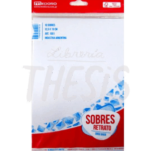 Sobre retrato N.1 Blister 12X19 x 10unid (1901) Medoro