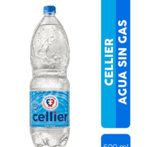 AGUA MINERAL CELLIER B.SODIO SIN GAS 600CC x 12 UNID