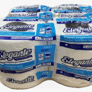 PAPEL HIGIENICO ELEGANTE 300MT X 8 UNID. (cód 1047)