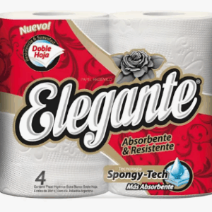 Papel Higienico Doble Hoja Elegante 20 Metros X 40 Rollos