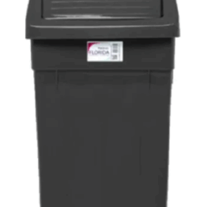 TACHO DE BASURA 60LT TAPA VAIVEN FLORIDA