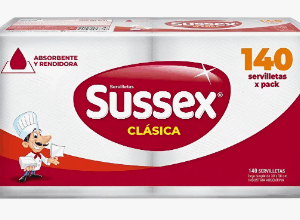 SERVILLETAS SUSSEX 140 UNID