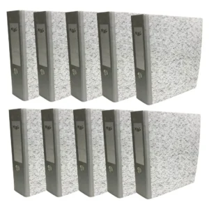 Bibliorato Cartón 1º Calidad Oficio Registrador Pack X10 Und Gris