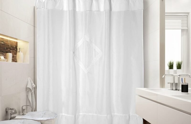 Cortina De Baño Blanco 180X180